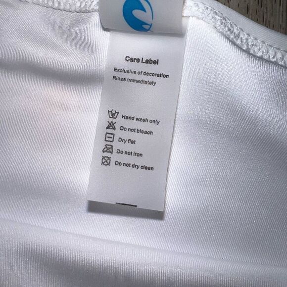 Xunyu, Amazon White High Waisted Bikini Sets, Tie Front Top Women’s Large - Picture 6 of 10